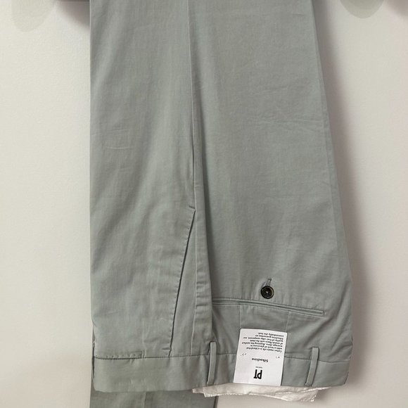 NWT Men's PT Torino Silkochino Trousers Light Greyish Blue Slim-Fit size 30 - Picture 10 of 12
